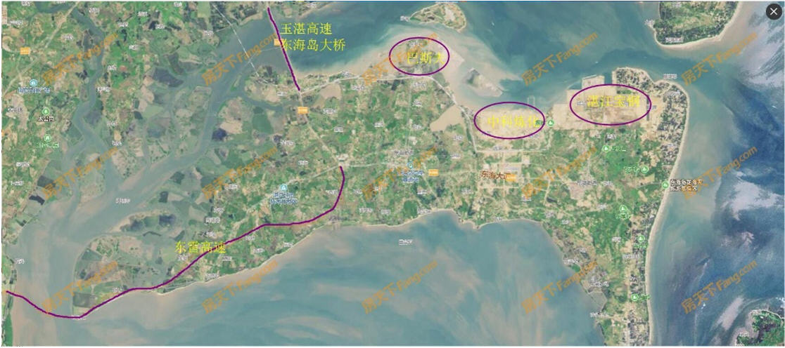 湛江东海岛巴斯夫用地图片